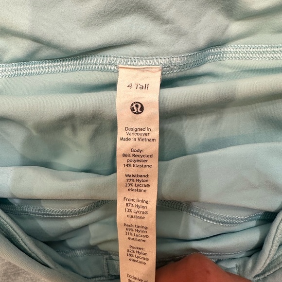 lululemon icing blue heathered speed up skirt - Picture 4 of 4